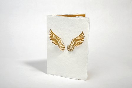 Handgeschept papier - vleugels 