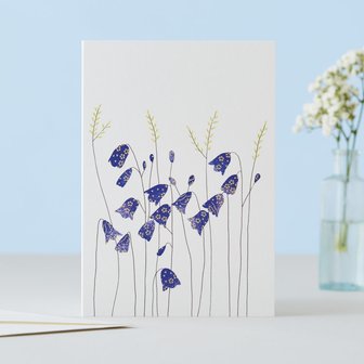 Wenskaart Harebells &amp; Grass