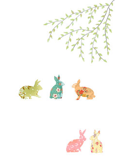 Wenskaart Bunnies