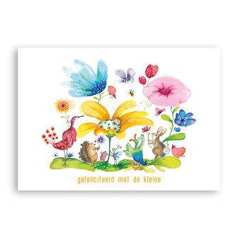 Wenskaart - Gefeliciteerd met de kleine