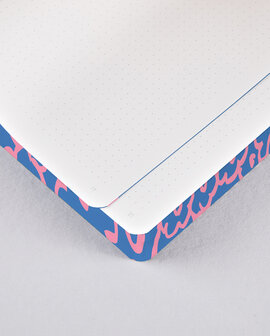 Notitieboek A5 - Flower Power, zacht leer