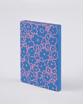 Notitieboek A5 - Flower Power, zacht leer