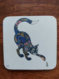 Onderzetter - kat en muis