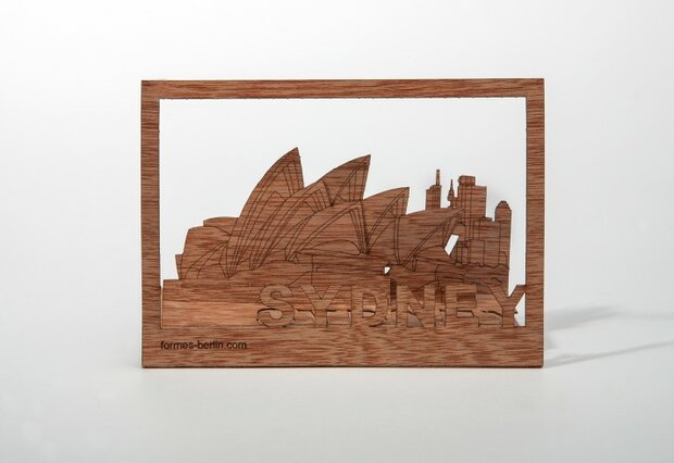 Houten kaart - Sydney