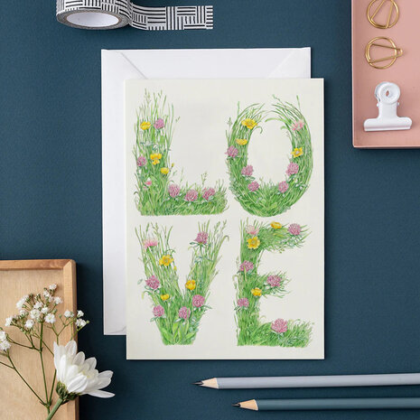Wenskaart - love