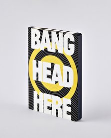 Notitieboek A5 - Bang Head Here, zacht leer